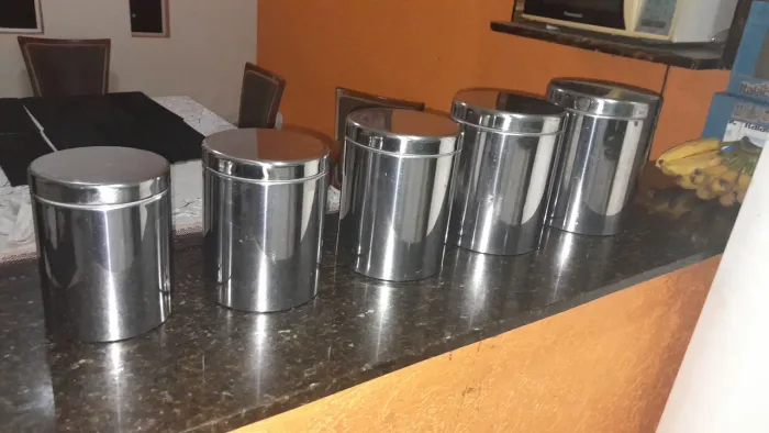 Jogo de mantimentos Brinox Inox
