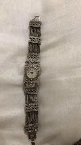 Relógio joia Vintage Feminino Pierre Nicol prateado antigo