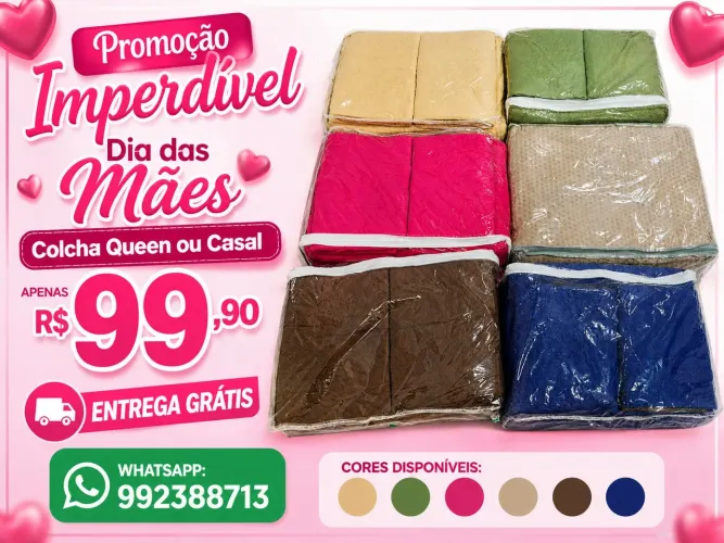 Colcha de cama Queen ou casal super confortável 