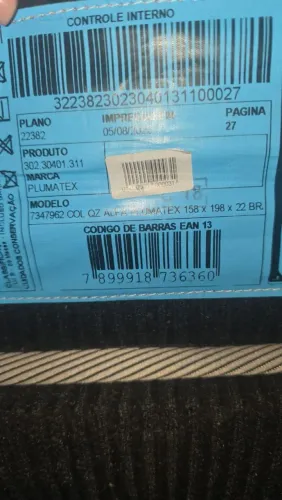 Colchão Box Queen com Cabeceira - Ótimo Estado