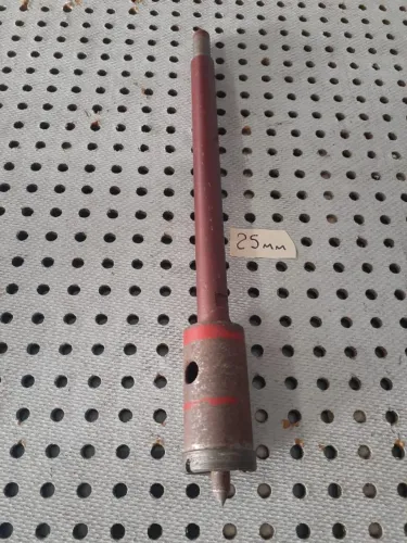  Broca 25mm para vidro com haste e pino guia  