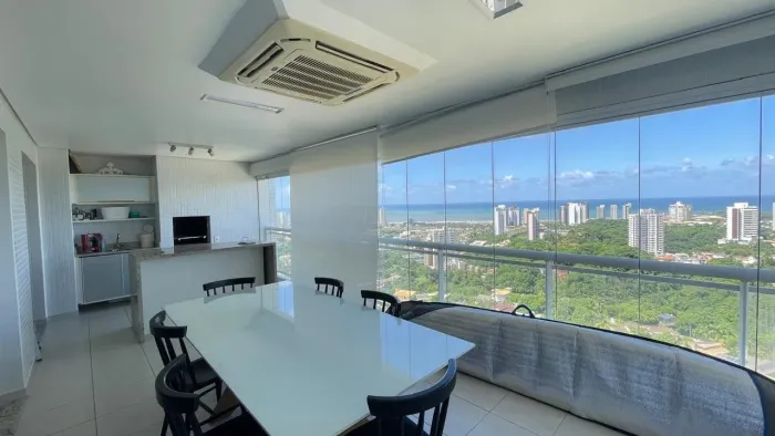 Greenville, 172m², 3 Suítes, Vista Mar, Armários, 3 Vagas