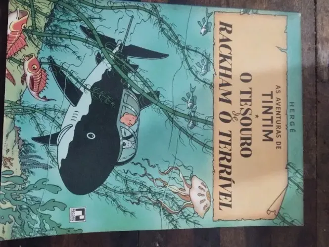 AS AVENTURAS DE TINTIM ,O TESOURO DE RACKHAM O TERRIVEL, RECORD, 1970, SEM RASGOS OU RABIS