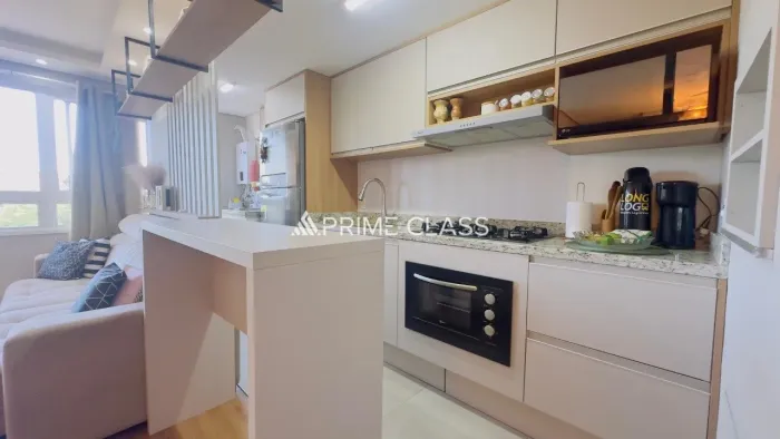 Apartamento mobiliado, 2 dormitórios, 1 vaga, Bairro Fátima - Canoas
