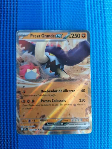 Cartas Pokémon Gothitelle e Presa Grande EX