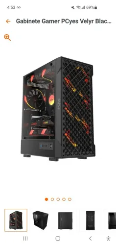 Gabinete Gamer PCYES BLACK VULCAN