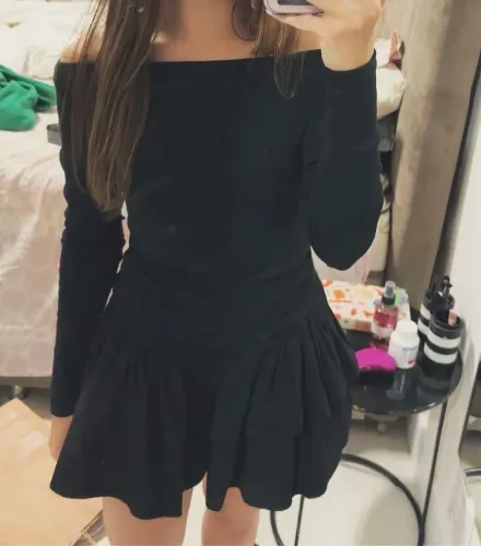 Vestido Zara Preto Ombro a Ombro - Nunca Usado