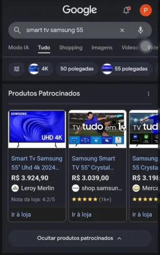 TV SAMSUNG SMART TV FUNCIONANDO TUDO PERFEITAMENTE 55 POLEGADAS