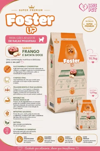 ração Foster Super Premium raças pequenas 