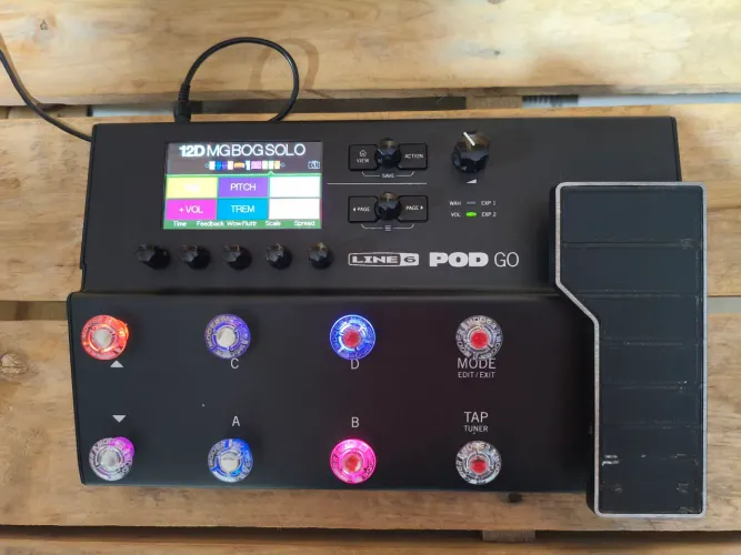 Pedaleira Line 6 pod Go