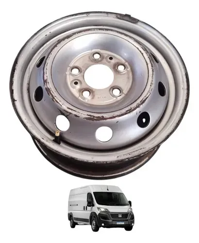 Roda Ferro Aro 15 Ducato Boxer 2000 A 2016 Prata