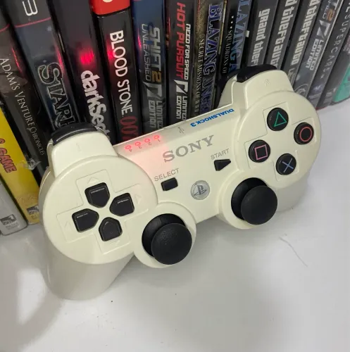 Controle PlayStation 3 Branco original funcionando 100%