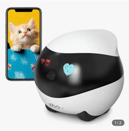 Enabot Câmera de Segurança 360 Wi-Fi Ebo Se 1080p Visão Noturna Áudio