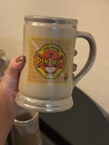 Caneca Antiga Cerveja Pinguim 600ml Original