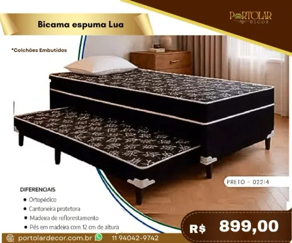 Bicama espuma lua, a pronta entrega 