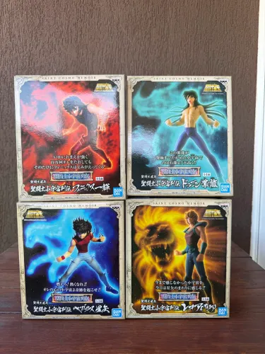Kit 4 Figures Cavaleiros do Zodíaco Lacrado Originais