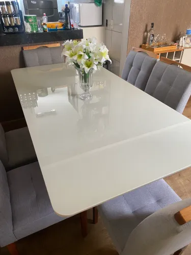 Mesa laqueada 6 lugares 