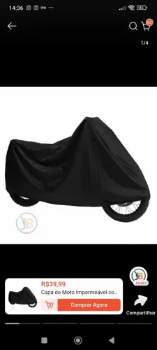 Capa de proteção para moto