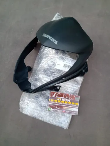 Carenagem Frontal Farol Cb300 Original Logo Honda Prata