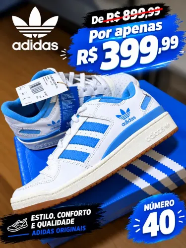Tenis adidas couro número 40