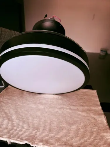 Lâmpada-ventilador de teto com controle 