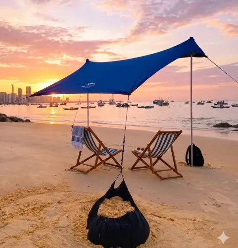 Tenda Externa Camping e Praia CACÁ TENDAS | Proteção Solar