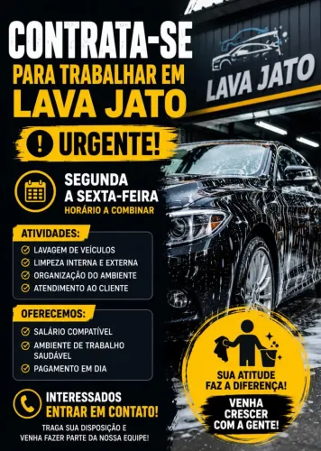Trabalhando em lava rápido