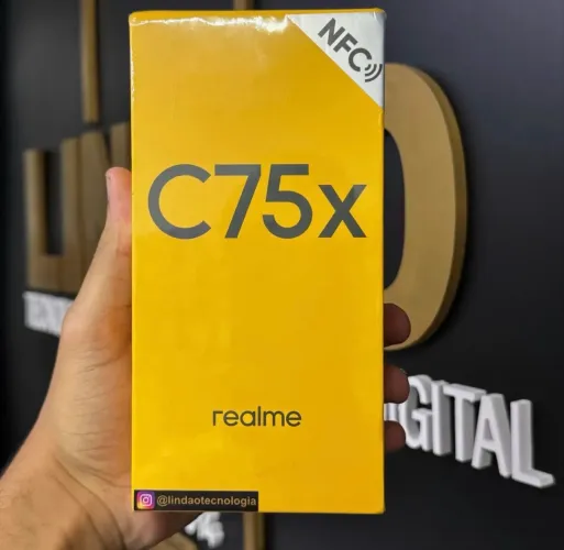 LOJA FÍSICA. REALME C75X 256GB 8GB | NOVOS LACRADOS BOLETO PARA NEGATIVADOS | RETIRE HOJE!