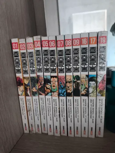 Mangá one - punch man, vol. 01 ao 09, 16,17 e 19