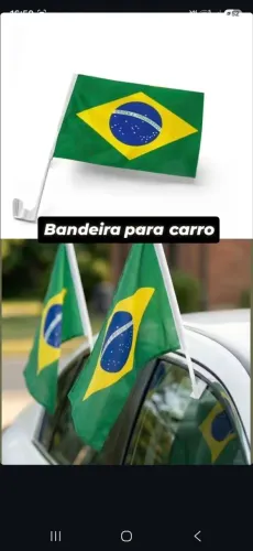 Bandeira do Brasil para carro