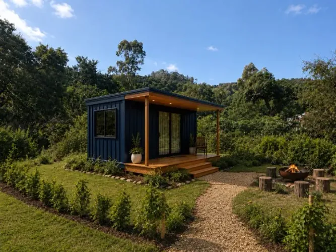 Casa container de 15 m² com área de 300 m² na Cachoeira do Bom Jesus