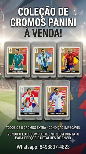 Figurinhas Extra Stickers Legends Panini Copa 2026 Originais
