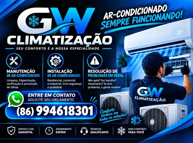 Manutenção,higienização, instalação de ar condicionados