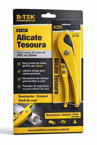 Alicate tesoura corta cano de PVC 