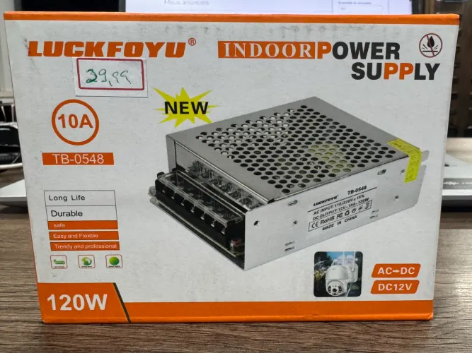 Fonte 12 volts 10 amperes na promoção só 29,99