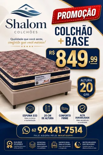 Colchão e base casal