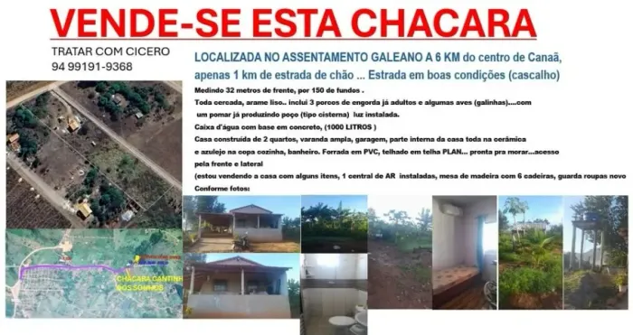 VENDE-SE UMA CHACARA