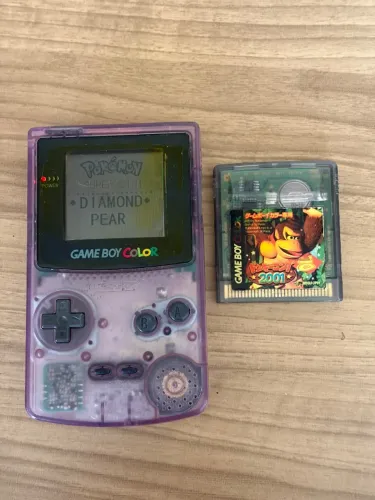 Game Boy Color Atomic Purple Com Jogos