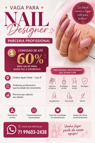 VAGA PARA NAIL EM ONDINA