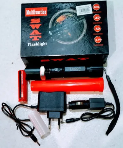 Lanterna Multifunction Led Swat Flashlight Com 88.000w