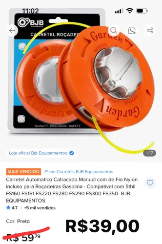 Carretel Roçadeira Stil