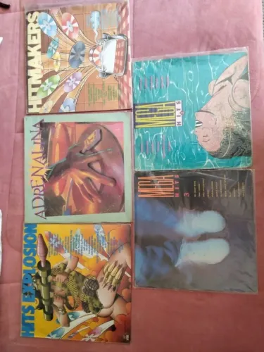 Lote de vinil Mega Hits, Hitmakers, Adrenalina e Explosion