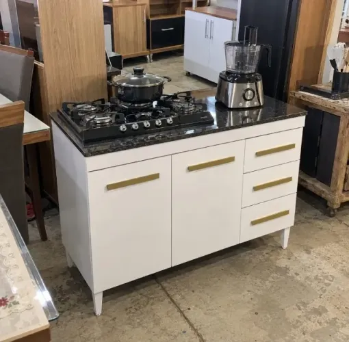 Balcão Para Cooktop 5 Bocas (Entrega Rápida Produto Novo)