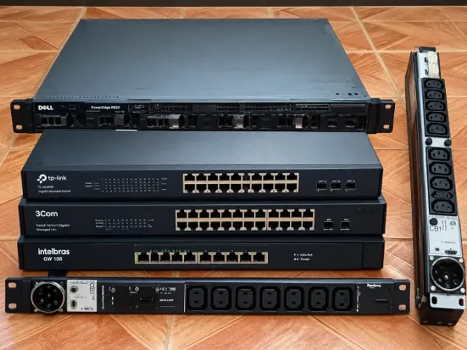 EQUIPAMENTOS DE REDE + SERVIDOR DELL POWEREDGE R620