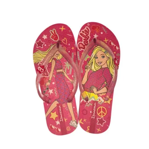 Chinelo de Dedo Infantil Meninas Barb Meu Encanto Ipanema Rosa 27291BQ419
