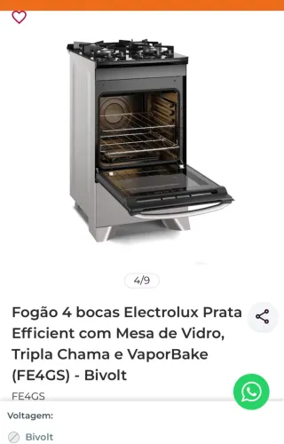 Fogão eletrolux