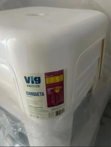 Kit 6 Banquinhos azul e branco