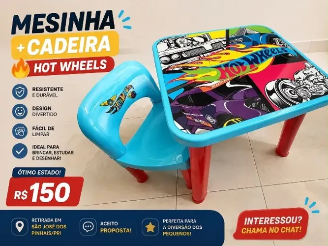 Hot Wheels - Mesinha