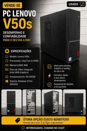 CPU LENOVO V50s - VENDE-SE