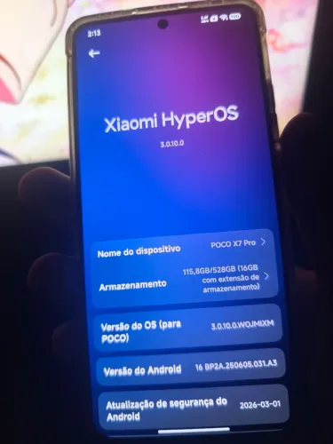 Vendo Xiaomi Poco X7 pró 512 gb +16 gb e 12 GB ram podendo chegar a 24 GB ram